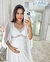 Conjunto Camisola e Robe Longo Maternidade com Babados - Branco na internet