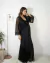 Imagem do Conjunto Camisola e Robe Longo Maternidade com Babados - Preto