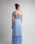 Imagem do Camisola Longa de Amamentação com Robe Longo bicolor Azul Claro (Frozen) com Branco