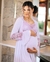 Camisola de Amamentação com Robe Branca Fluity Renda Bicolor rosa claro - loja online