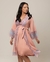 Deluxe Collecttion - Camisola de Amamentação com Bojo e Robe Midi Romance Bicolor - comprar online