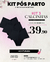 PROMO - Kit 3 Calcinhas Pós Parto Na Microfibra - ANNA ROSA LINGERIE