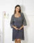 Camisola de Amamentação com Robe Cinza Cromo - Renda Frontal na internet