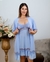 Camisola de Amamentação com Robe com Renda Bicolor Frozen e Branco Curta