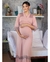 Coleção Life - Conjunto de Bolero e Camisola Longa de Amamentação Bicolor Romance - Rosé (PRONTA ENTREGA)