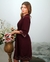 Deluxe Collecttion - Camisola de Amamentação Sem Bojo e Robe Midi Marsala Bicolor - comprar online