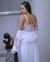 Imagem do Camisola de Amamentação com Robe Branca Fluity Renda Bicolor rosa claro