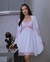 Camisola de Amamentação com Robe Branca Fluity Renda Bicolor rosa claro - comprar online