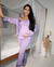 Pijama 3 Peças Lavanda - PRONTA ENTREGA