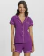 Pijama Americano Short Doll Manga Curta Roxo (PRONTA ENTREGA) na internet