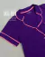 Imagem do Pijama Americano Short Doll Manga Curta Roxo (PRONTA ENTREGA)