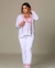 Deluxe Collecttion - Pijama 3 Peças Branco Bicolor Fluity (PRONTA ENTREGA)