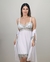 Camisola de Amamentação com Robe Branca com renda Bicolor - comprar online