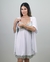 Imagem do Camisola de Amamentação com Robe Branca com renda Bicolor