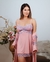Camisola de Amamentação com Robe romance com renda bicolor Frozen na internet