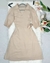 Vestido Transpassado com Bolso - CREME (PRONTA ENTREGA) na internet