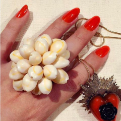 Anel Mandala de búzios na internet