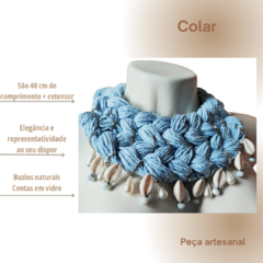 colar trançado Iemonjá na internet