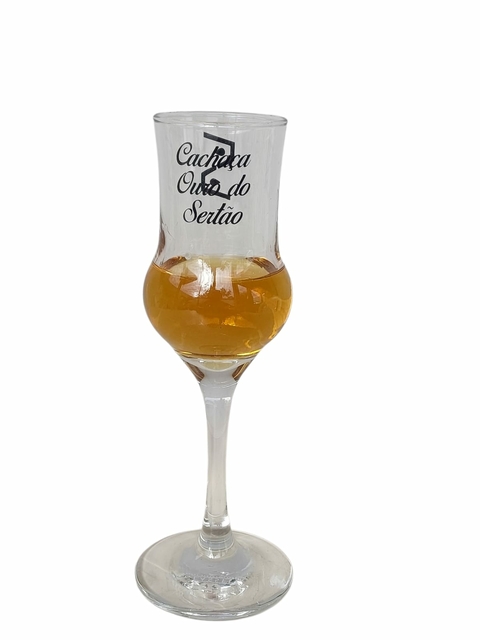 Taça Alambique personalizada, Cachaça Ouro do Sertão.