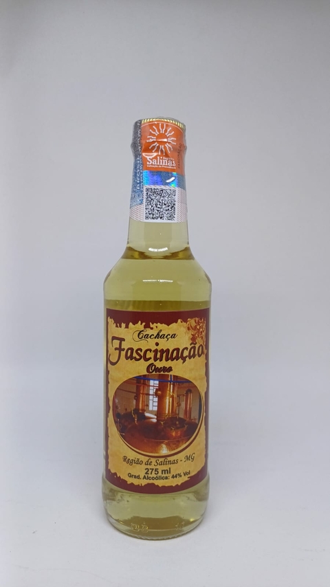 Cachaça Fascinação Ouro Bálsamo 275 ml.