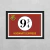 Geek to Geek - Quadro - Harry Potter - Placa 9 3/4
