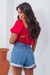 Shorts Jeans Mom com Barra Dobrada - loja online