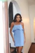 Vestido Curto Babado Frontal e Lateral - Rosá Rio Boutique | Moda Feminina