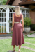 Imagem do Vestido Evasê em Alfaiataria de Viscose