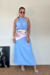 Vestido Longo Amarração no Ombro - comprar online