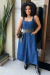 Vestido Mídi Jeans
