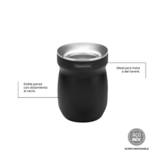RECIPIENTE PARA MATE NEGRO 61647/200 - comprar online