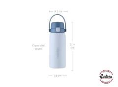 Botella Deportiva Celeste 500 ml HUDSON BD500CE - comprar online