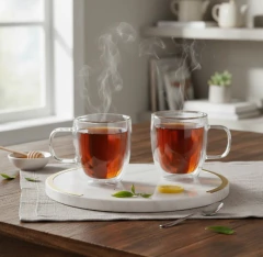 Taza Doble Vidrio 350 ml | Carol – Set x2 Unidades 25235