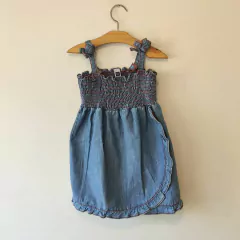 VESTIDO MC - GAP - TALLE 18 A 24 MESES - JEAN AZUL