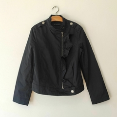 CAMPERA ROMPEVIENTOS - SISLEY - TALLE 7 A 8 AÑOS - NEGRO - comprar online