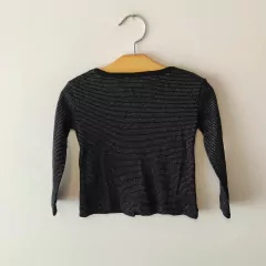SAQUITO - GRISINO - TALLE 18 A 24 MESES - NEGRO CON PINTITAS - comprar online