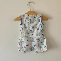 ENTERITO - CARTER´S - TALLE 3 MESES - BLANCO CON FLORES - comprar online