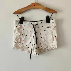 SHORT - LITTLE AKIABARA - TALLE 6 AÑOS - BEIGE MOTIVO CORAZONES