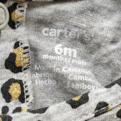 VESTIDO ML - CARTER´S - TALLE 6 MESES - GRIS MOTIVO ANIMAL PRINT en internet