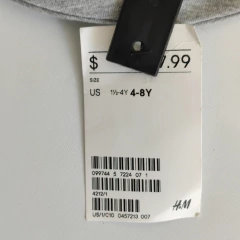 GORRO - H&M - TALLE 4 A 8 AÑOS - GRIS MOTIVO BATMAN - PilchaGo