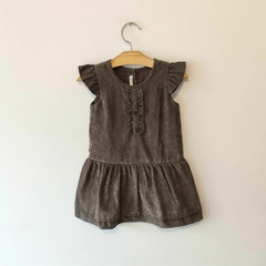 VESTIDO - BENETTON - TALLE 1 A 2 AÑOS - CODEROY MARRON - PilchaGo