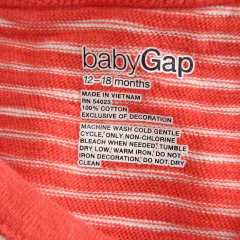 BODY - GAP - TALLE 12 MESES - A RAYAS NARANJA en internet