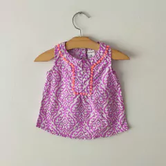 MUSCULOSA - CARTER´S - TALLE 6 MESES - VIOLETA Y BLANCO