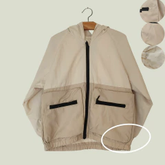 CAMPERA ROMPEVIENTOS - ZARA - TALLE 3 A 4 AÑOS - BEIGE - tienda online