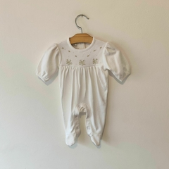 OSITO -COTTON JUICE - TALLE RN - BLANCO CON BORDADO