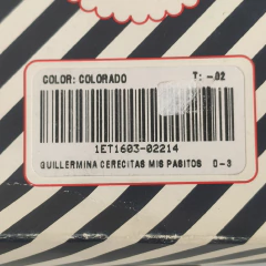 GUILLERMINA - LITTLE AKIABARA - TALLE AR 16 - BLANCO MOTIVO CEREZAS - tienda online