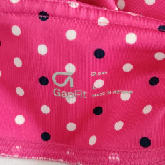 Imagen de CONJUNTO - GAP - TALLE 10 AÑOS - (TOP DEPORTIVO Y CALZA) GRIS ROSA A LUNARES