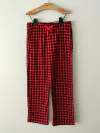 PANTALÓN - OLD NAVY - TALLE 6 A 7 AÑOS - POLAR CUADROS ROJO Y NEGRO