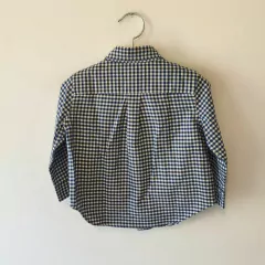 CAMISA - RALPH LAUREN - TALLE 12 MESES - A CUADROS AZUL Y BLANCO en internet