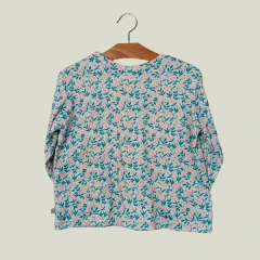 REMERA - ANITA LUQUE - TALLE 2 AÑOS - CELESTE FLOREADO - comprar online